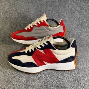 New Balance 327 Red Navy White Retro Running Shoes Mens 11 MS327RP
